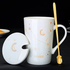 12 Constellations Creative Mugs With Spoon