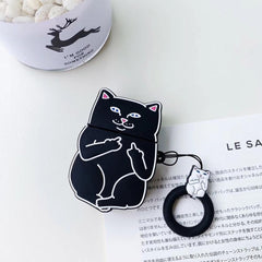 Cartoon Cat AirPods Case